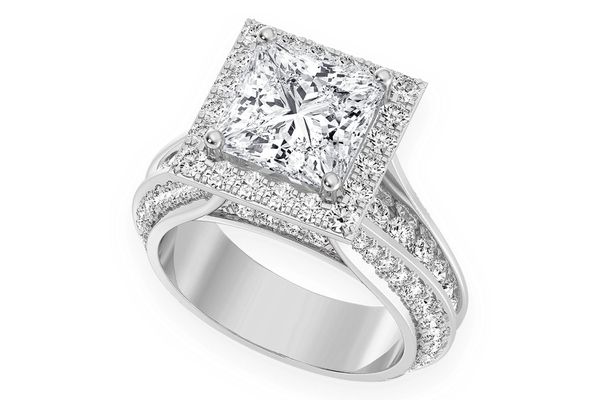 Monst - 2.00ctw Princess Cut Solitaire - Diamond Engagement Ring - All Natural