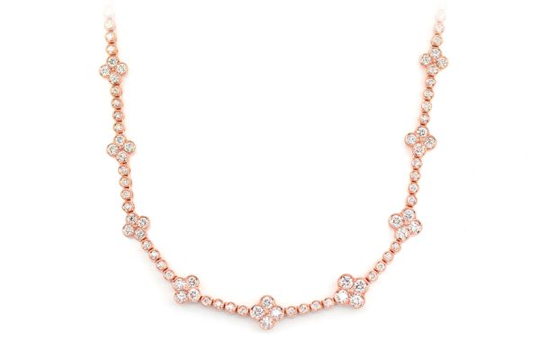 Clover Necklace 14k   5.75ctw