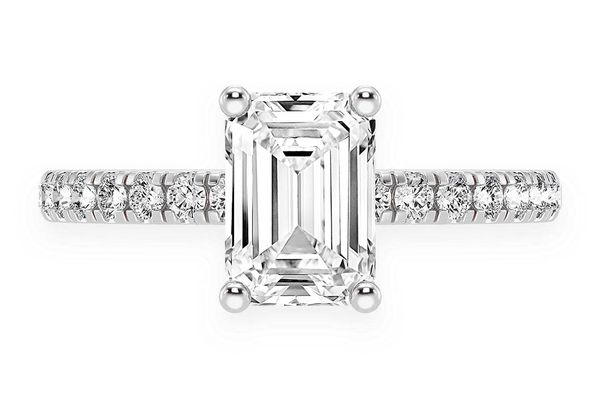 Icebox - Thinn - 1.00ct Emerald Solitaire Cut One Row Under Halo ...