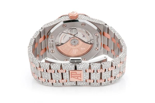 Audemars Piguet watch, 41mm Audemars Piguet Royal Oak - Full Iced  Men's Watch