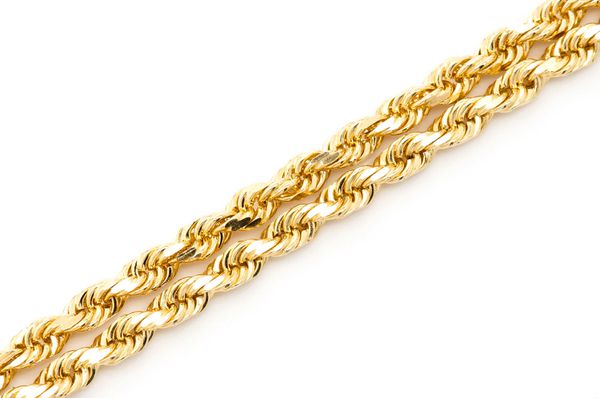Icebox - 3MM Rope 14k Solid Gold Chain