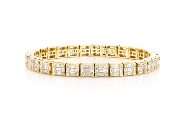 Round Link Solid Gold Bracelet