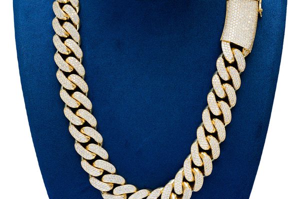 Icebox - 22MM Miami Cuban Link Diamond Necklace 14k Solid Gold 59.65ctw