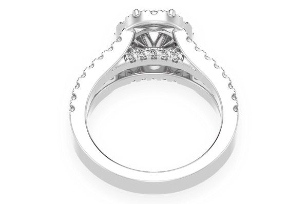 Sphinx - .75ct Solitaire Round - Split Shank Halo - Diamond Engagement Ring - All Natural