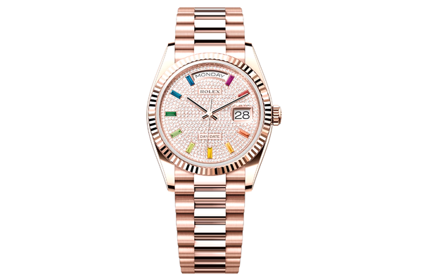 Icebox Rolex Day Date 36 128235 My2019 Rose Gold