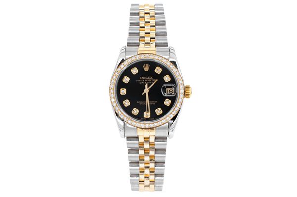 Rolex - Datejust 31 - 68273 - Steel & Gold - Custom Diamond Bezel & Dial - (500-06240)