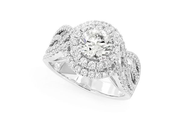 Icebox - 1.20ct Round Solitaire - Diamond Engagement Ring - All Natural