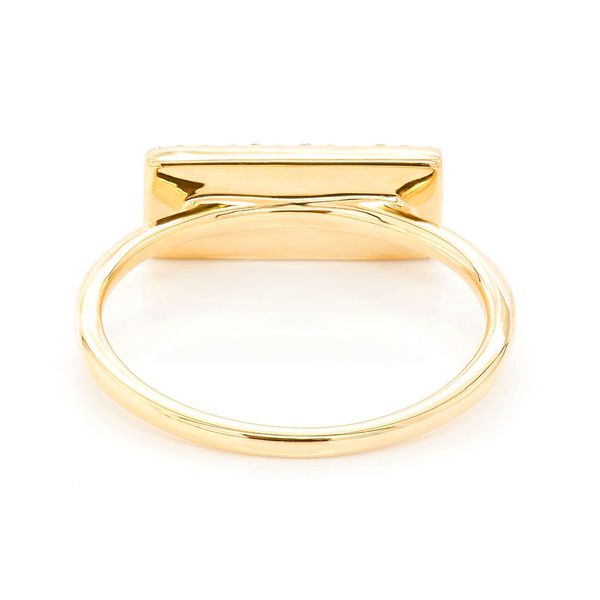 Icebox - Icebox Bar Logo Ring 14K 0.15ctw