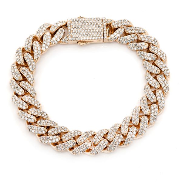 Icebox - Diamond Cuban Bracelet 14K 9.00ctw