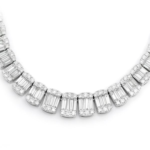 baguette diamond necklace icebox