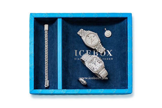 Icebox - Icebox Leather World Traveler Jewelry Case - 2 Watches