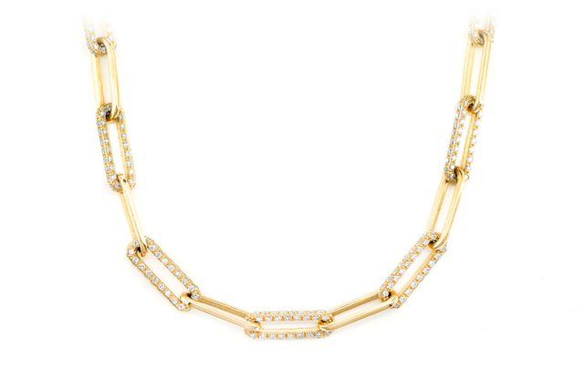 Alternating Elongated Diamond Rolo Link 18