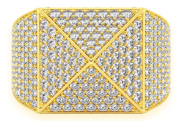Icebox - Airplane Diamond Pendant 14k Solid Gold 0.40ctw