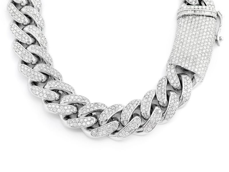 Icebox - Diamond Cuban Necklace 14K 48.72ctw