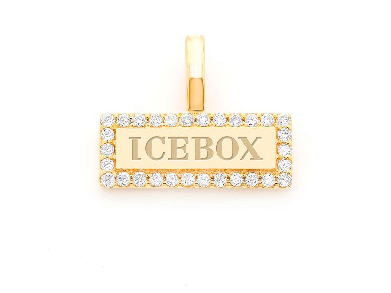 Icebox - Panda Face White & Black Diamond Pendant 14k Solid Gold 5.50ctw