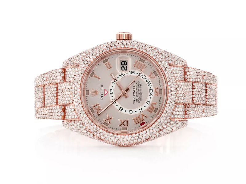 iced out womens rolex