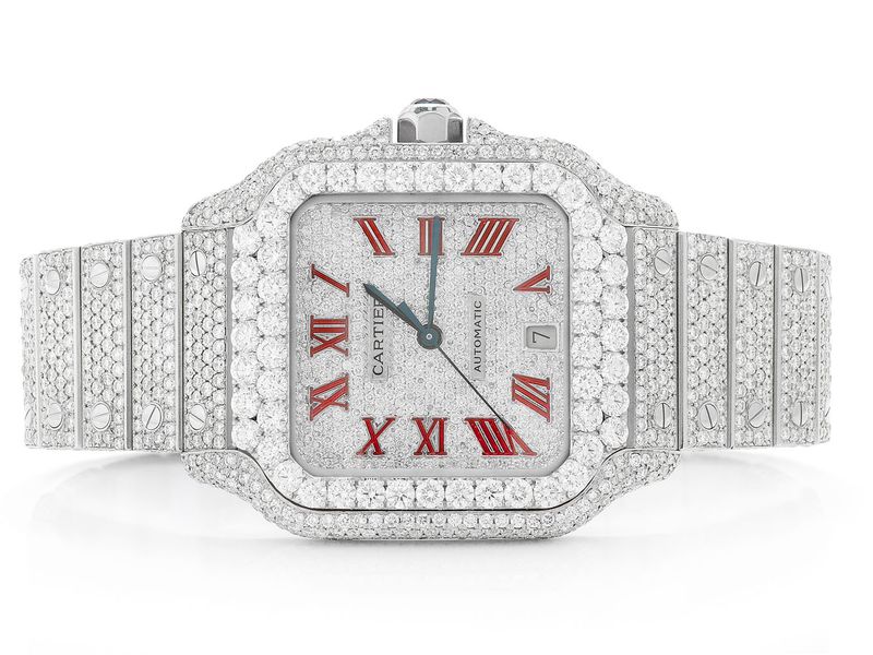 Icebox - Cartier Watch Steel 27.44ctw