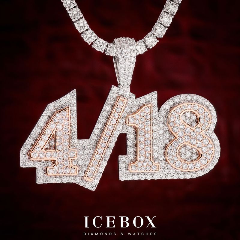 Icebox - Custom Double Layer Letters 14K