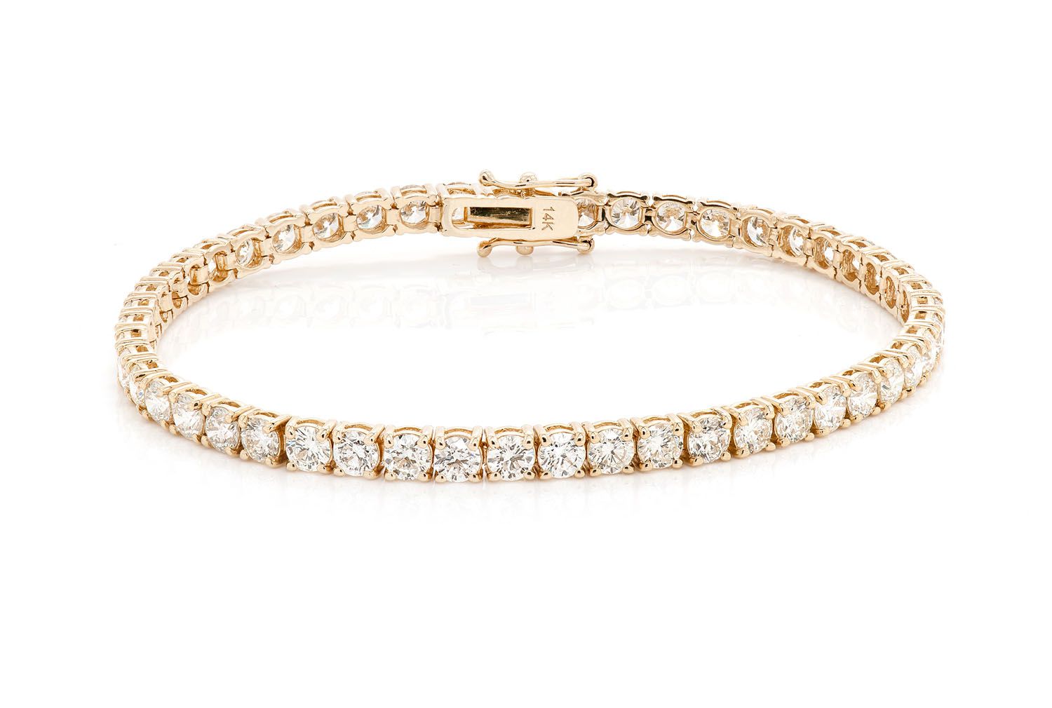 Icebox Diamond Bracelet 14K Yellow Gold 11.20ctw