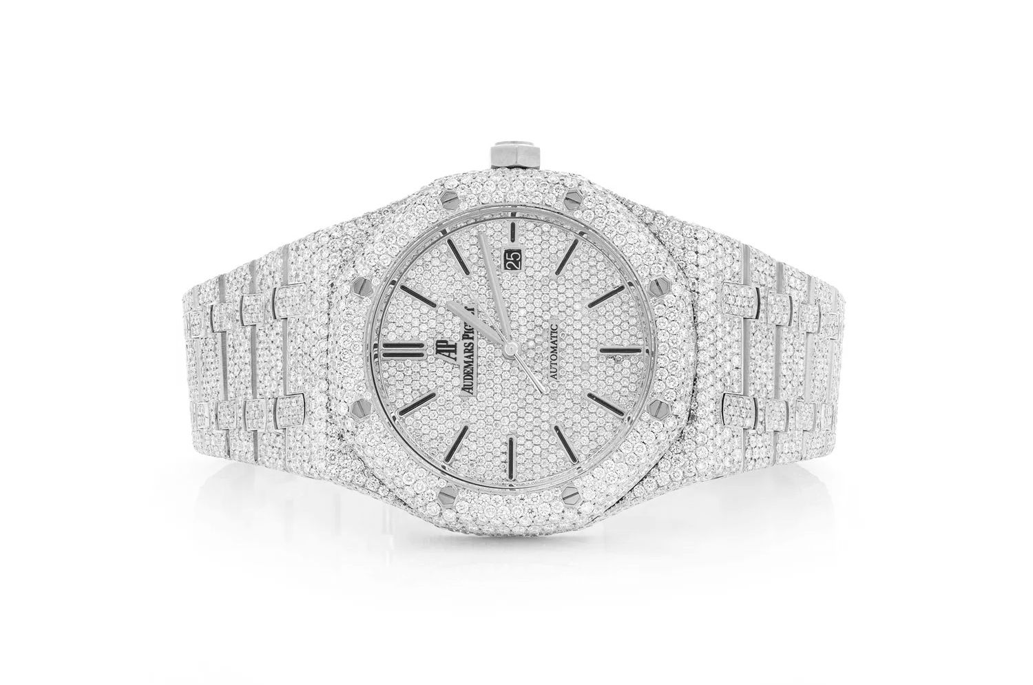 Icebox - Audemars Piguet Royal Oak Skeleton 41MM - Fully Iced Out